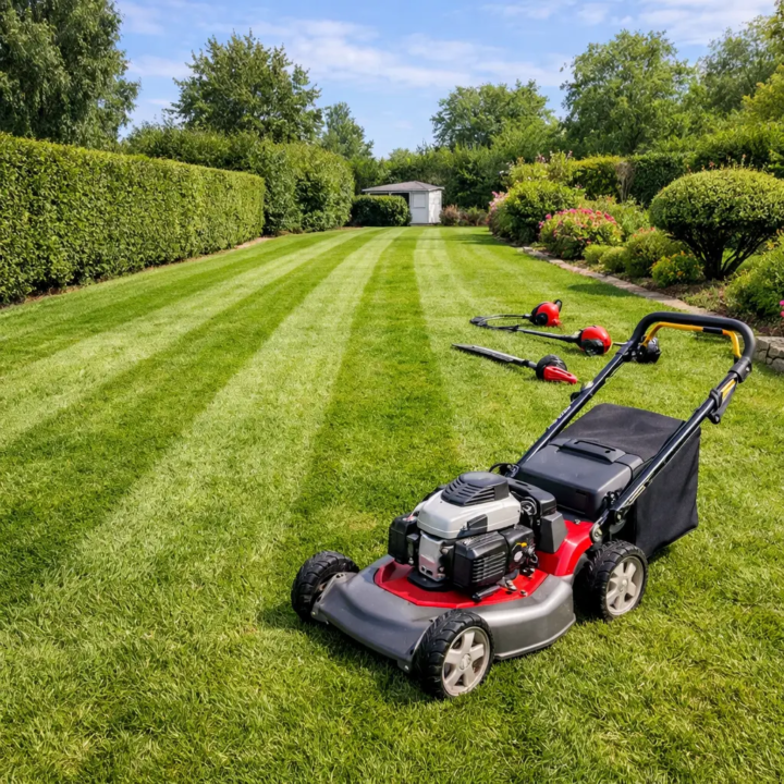 Image d'un jardin tondu